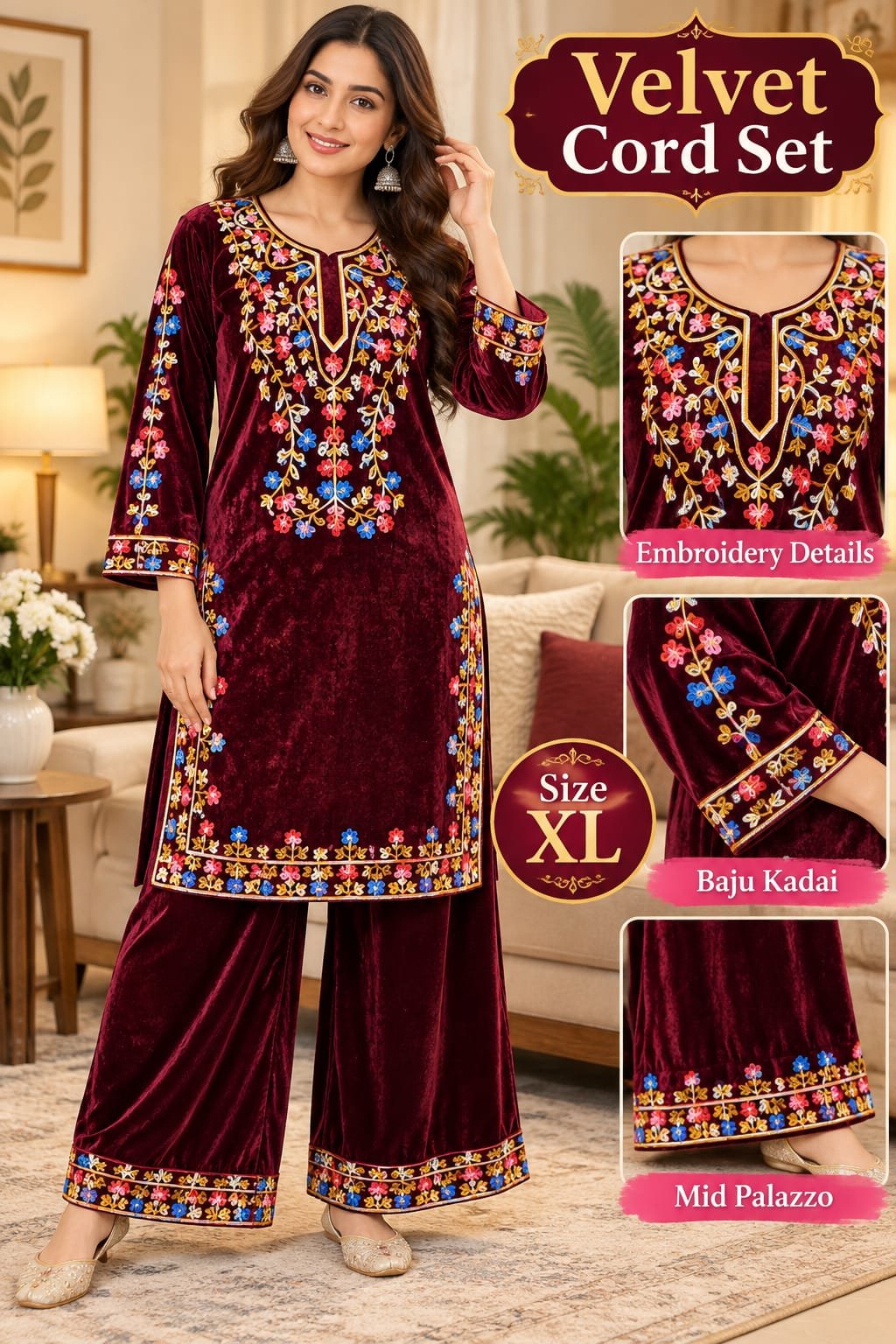 Velvet Cord Set